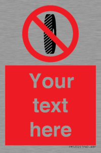 Custom Do Not Change Grinding Wheel Sign